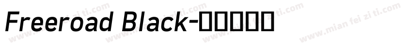 Freeroad Black字体转换